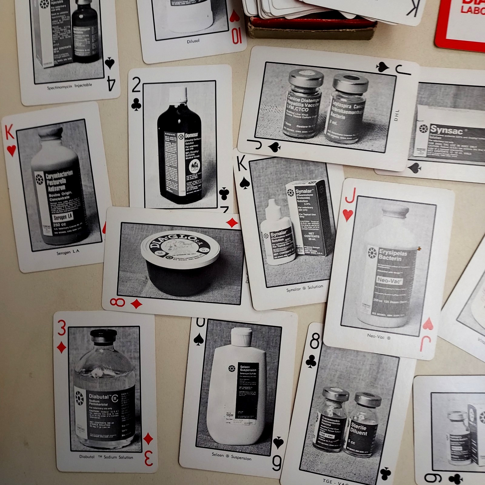 Vintage Rare Pharmaceutical Drug Rep Diamond Laboratories Deck Playing Cards