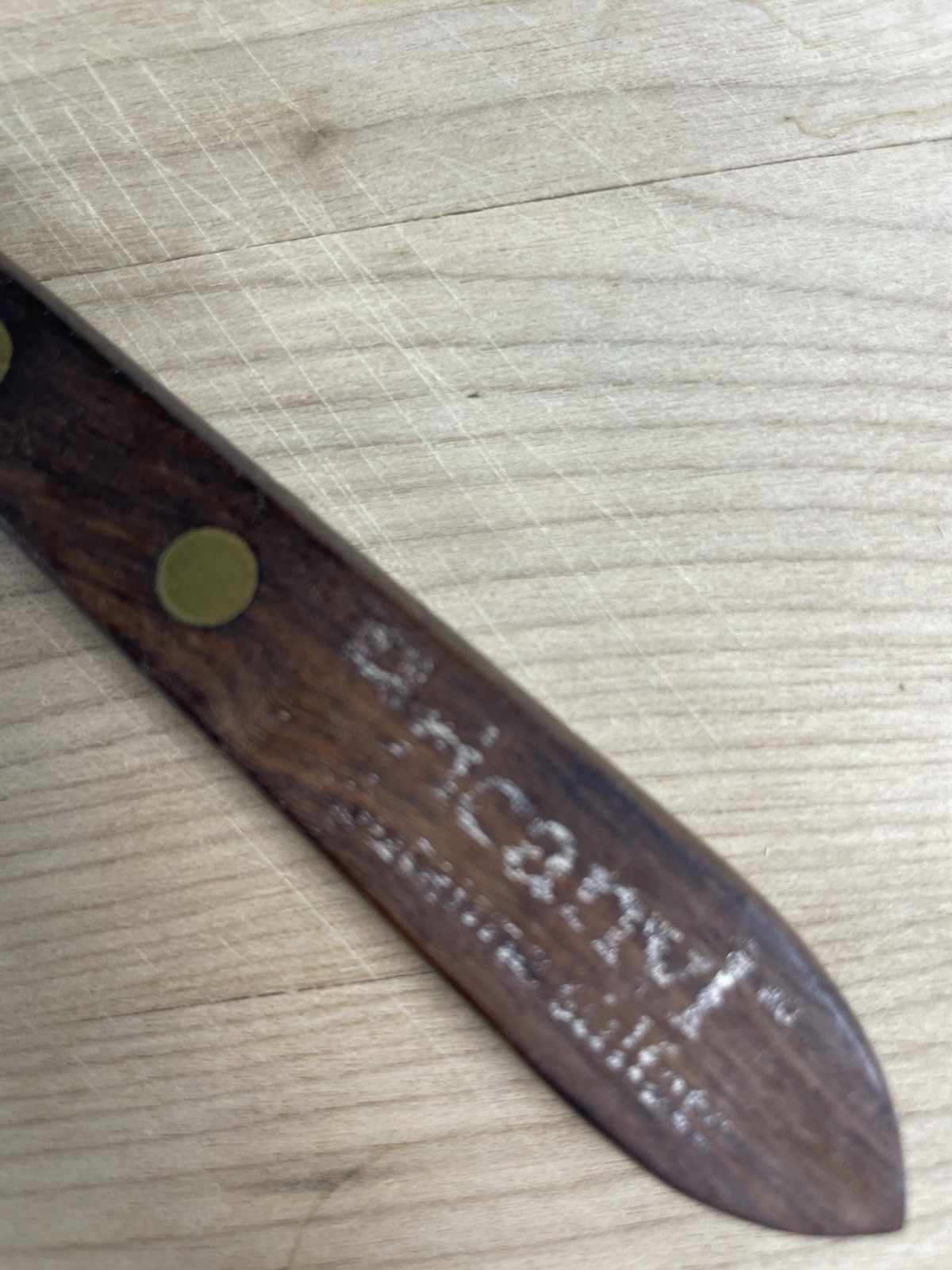 Merrill Dow Pharmacy Spatula Wood Handle Bricanyl Advertising 7 3/4″