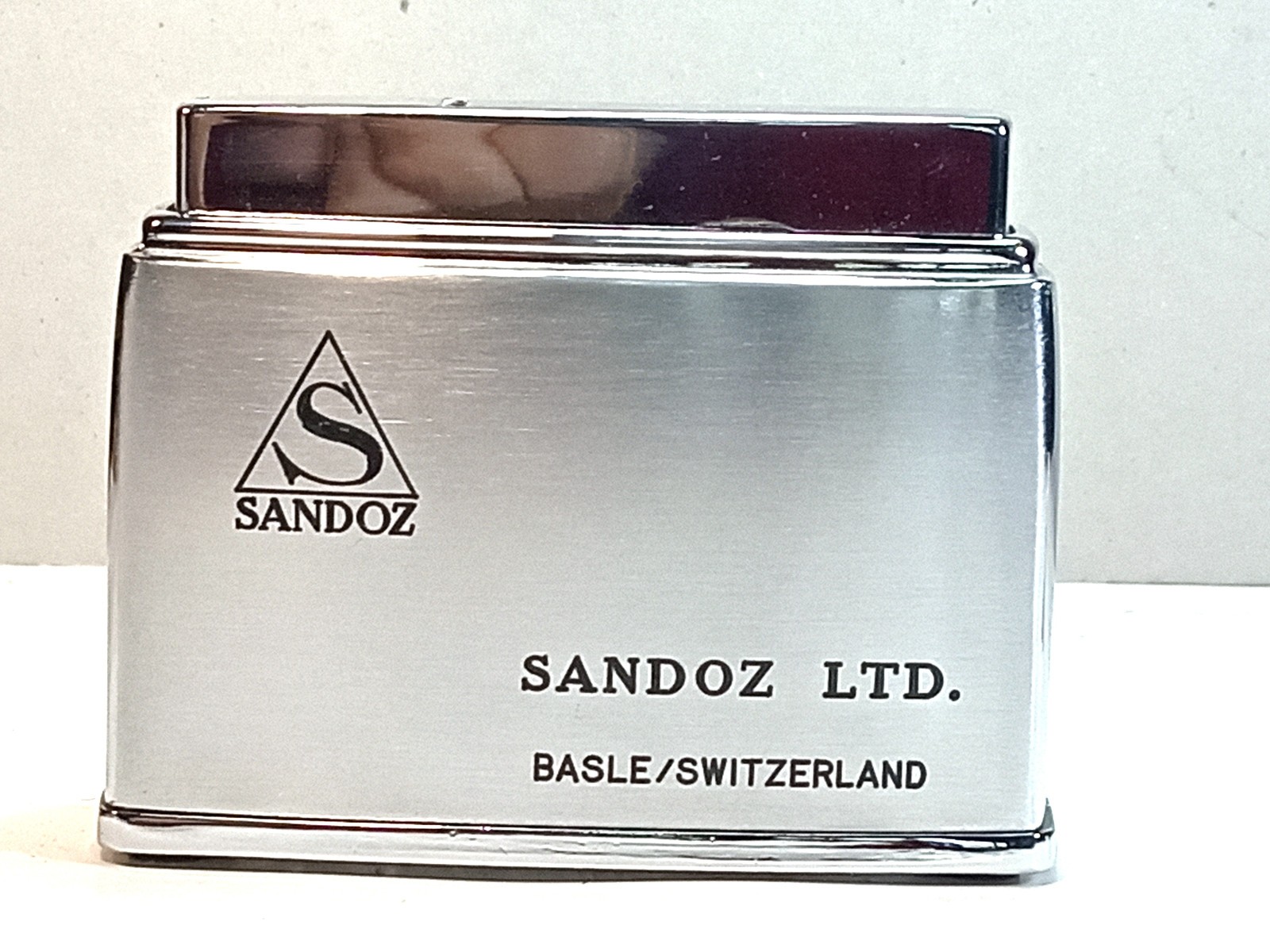 Vintage SANDOZ LIGHTER LARGE, LSD pharmacy Switzerland extra rare