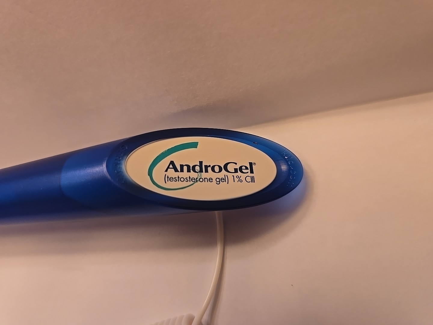 AndroGel Suction Cup Plastic Ink Pen Pharmaceutical Drug Rep Promo WRITES