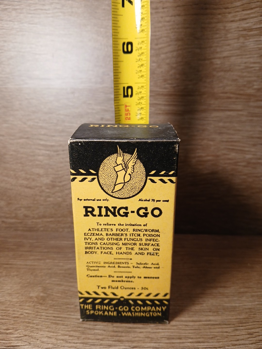 Athletes Foot Ring-Go Foot Cream Empty Box