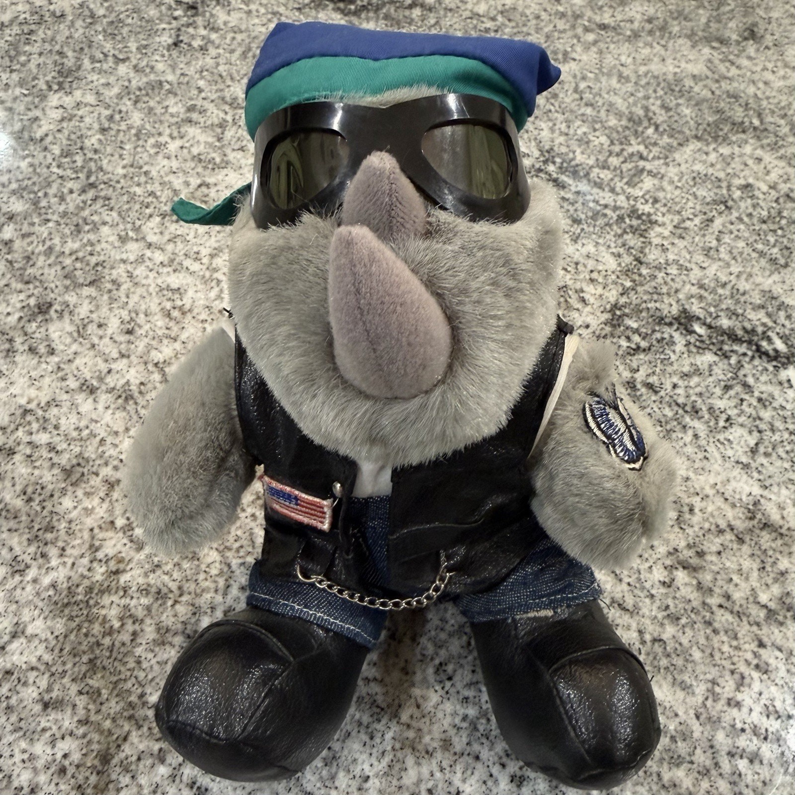 Pharmaceutical Advertisement/Promo LOT-Rhinocort Aqua-Fire Biker Police Plush