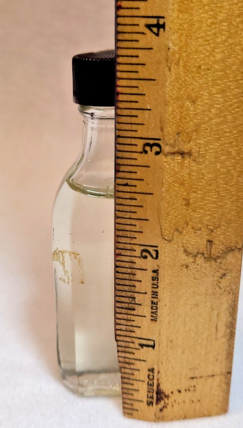 Vintage 1951 McCullough Pharmacy Glycerin Bottle w/ Label Oxford PA, Armstrong
