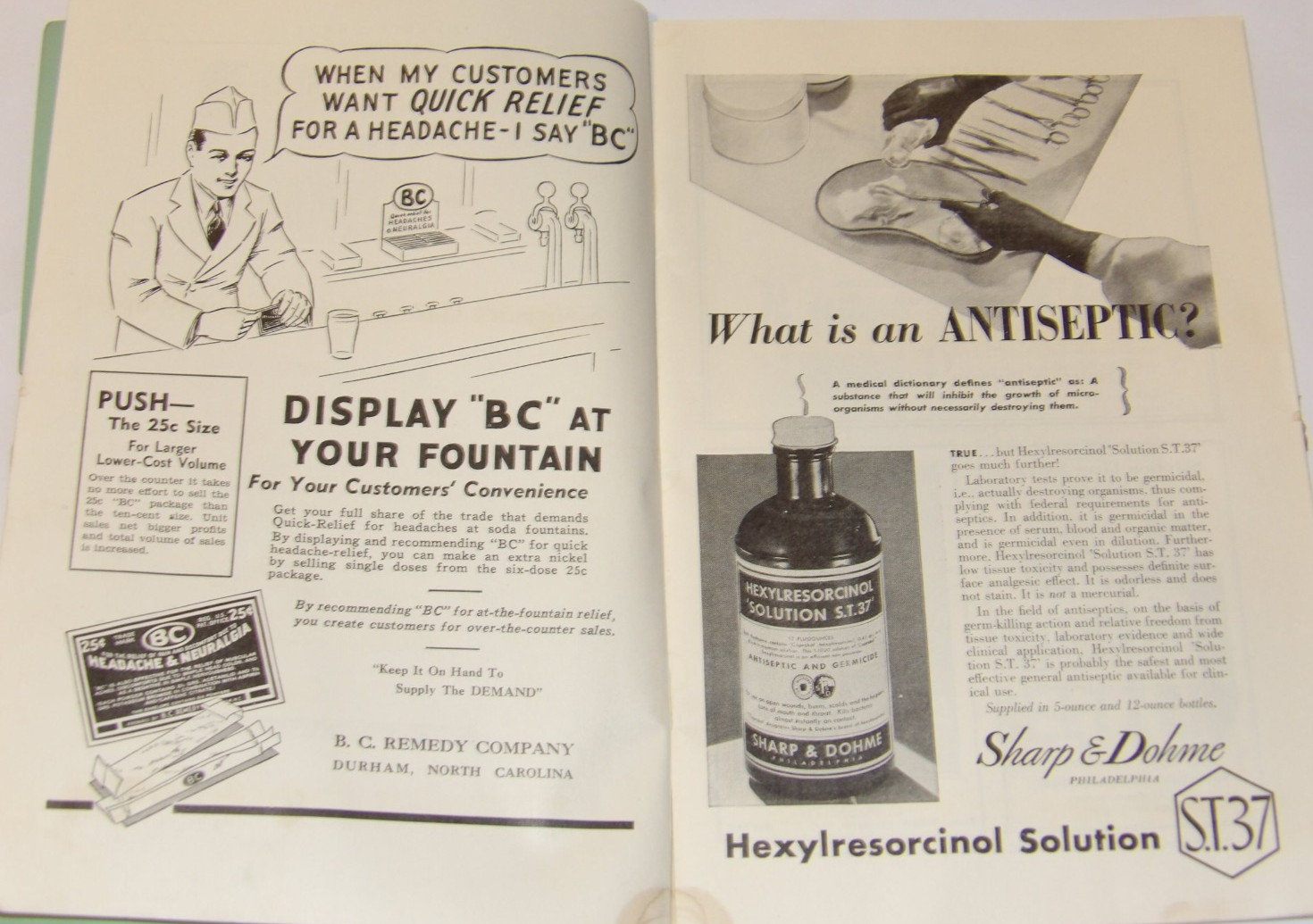 VTG 1940 DRUGGIST CONVENTION SOUVENIR BOOK! CHARLOTTE, NC! ADS/HOTELS/PICTURES!