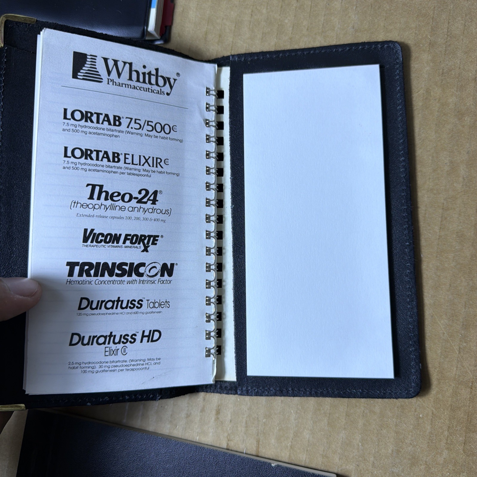 Vintage Medical Promo Organizer Lot Plendil Whitney Pharm Vintage