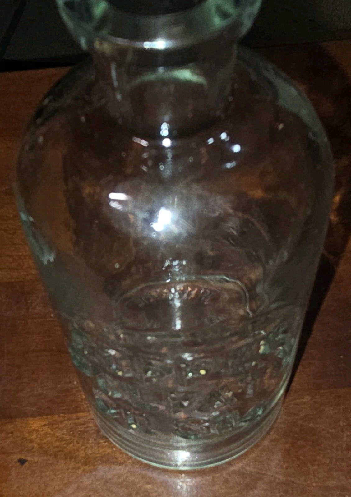 Vintage Wheaton Copper Sulfate CuSO4 Glass Bottle No. 30 Embossed Laboratory USA