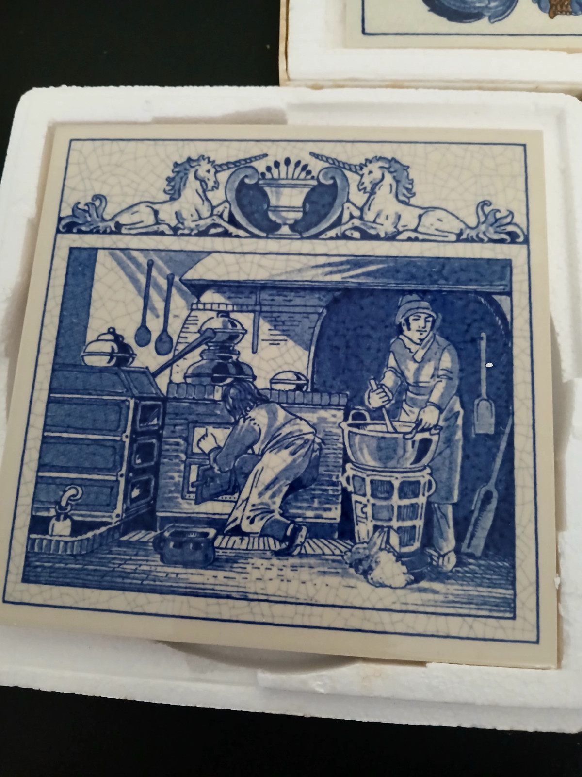 Set of 6 Vintage Burroughs Pharmaceutical English Pill Tiles – Apothecary Pharma