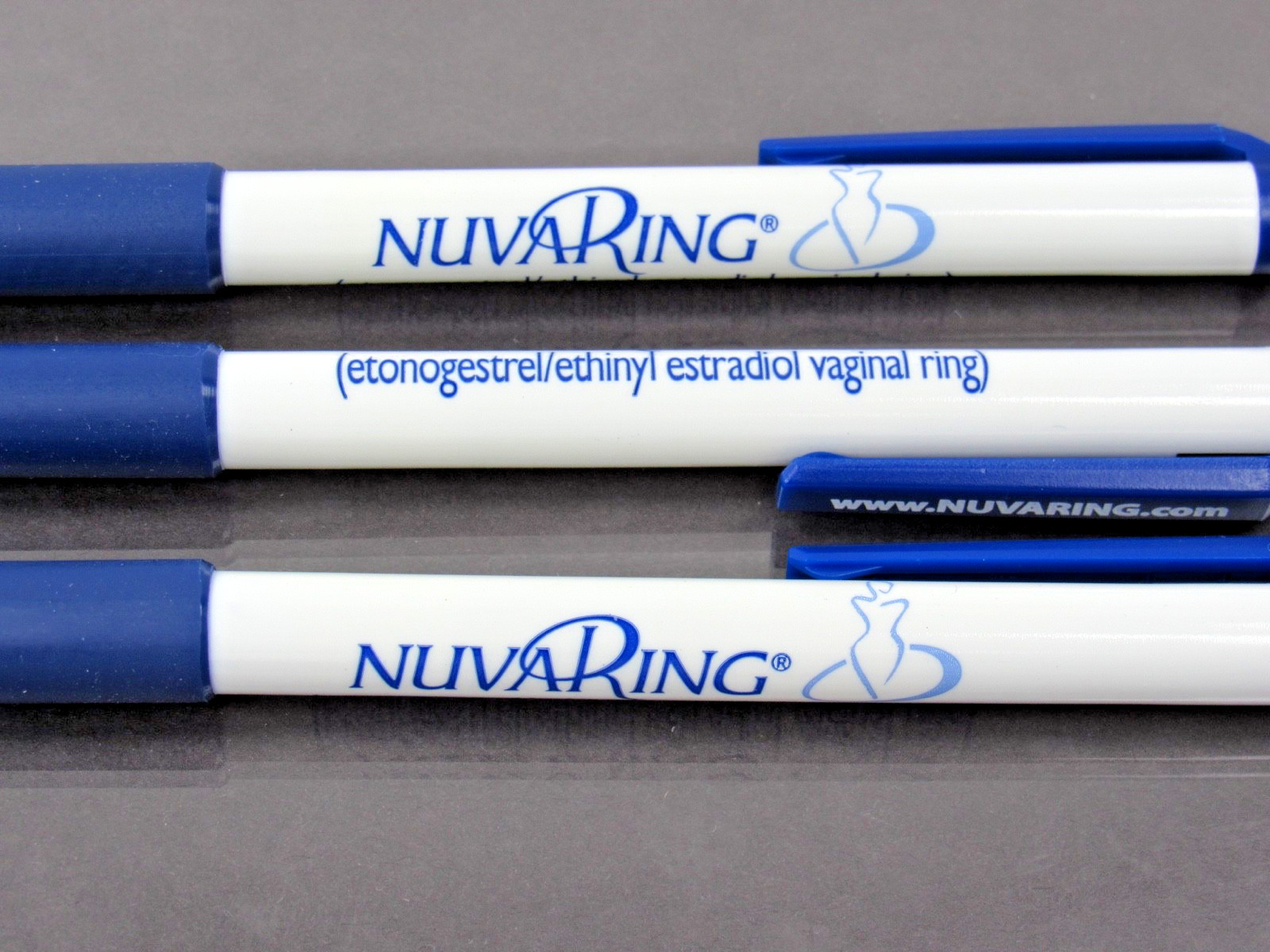Lot of 3 NuvaRing Estradiol BIC PENS Drug Rep Pharmaceutical Promo Advertising