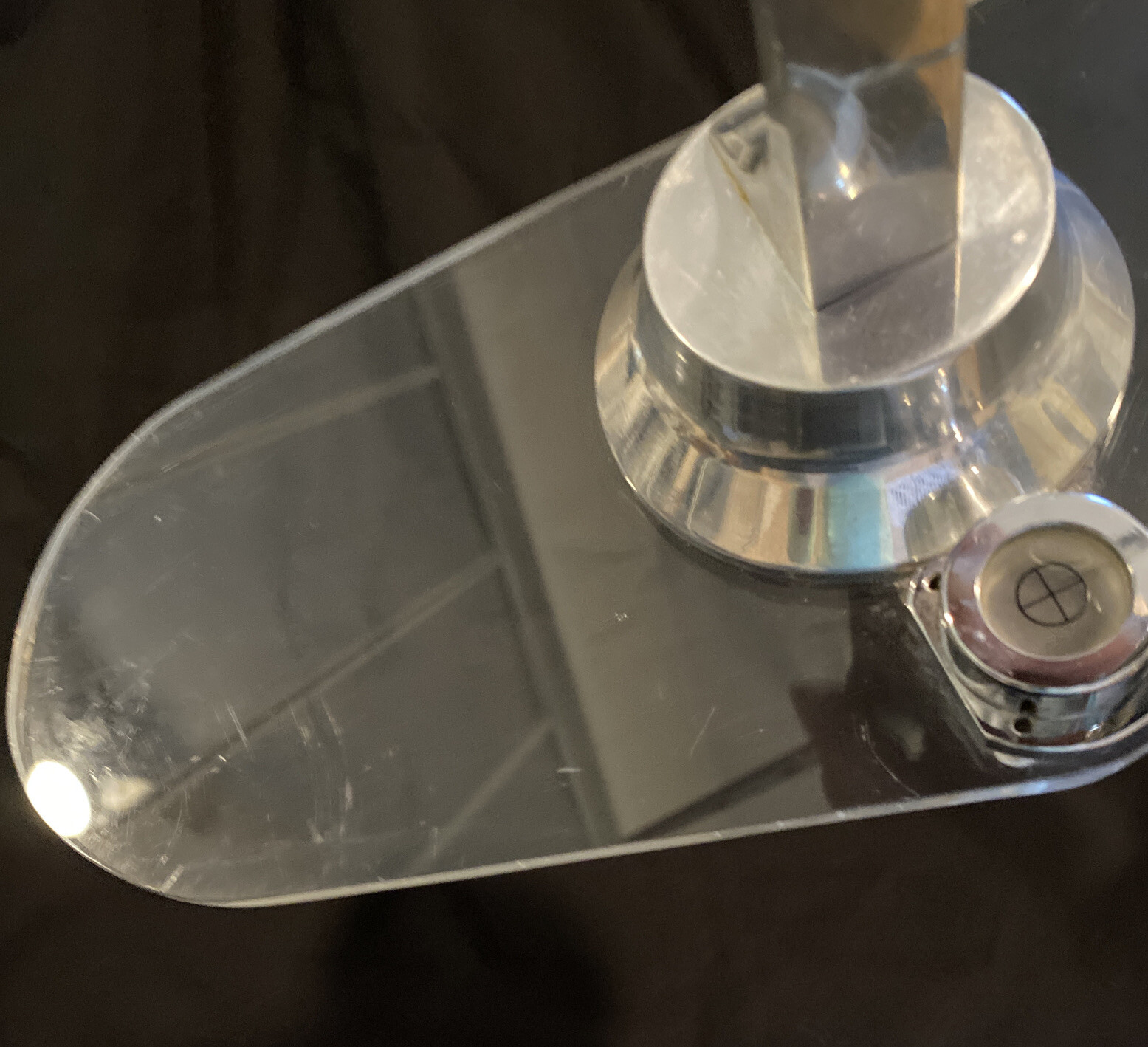 Vintage Chrome & Lucite Apothecary Pharmaceutical Balance Scale MCM Industrial