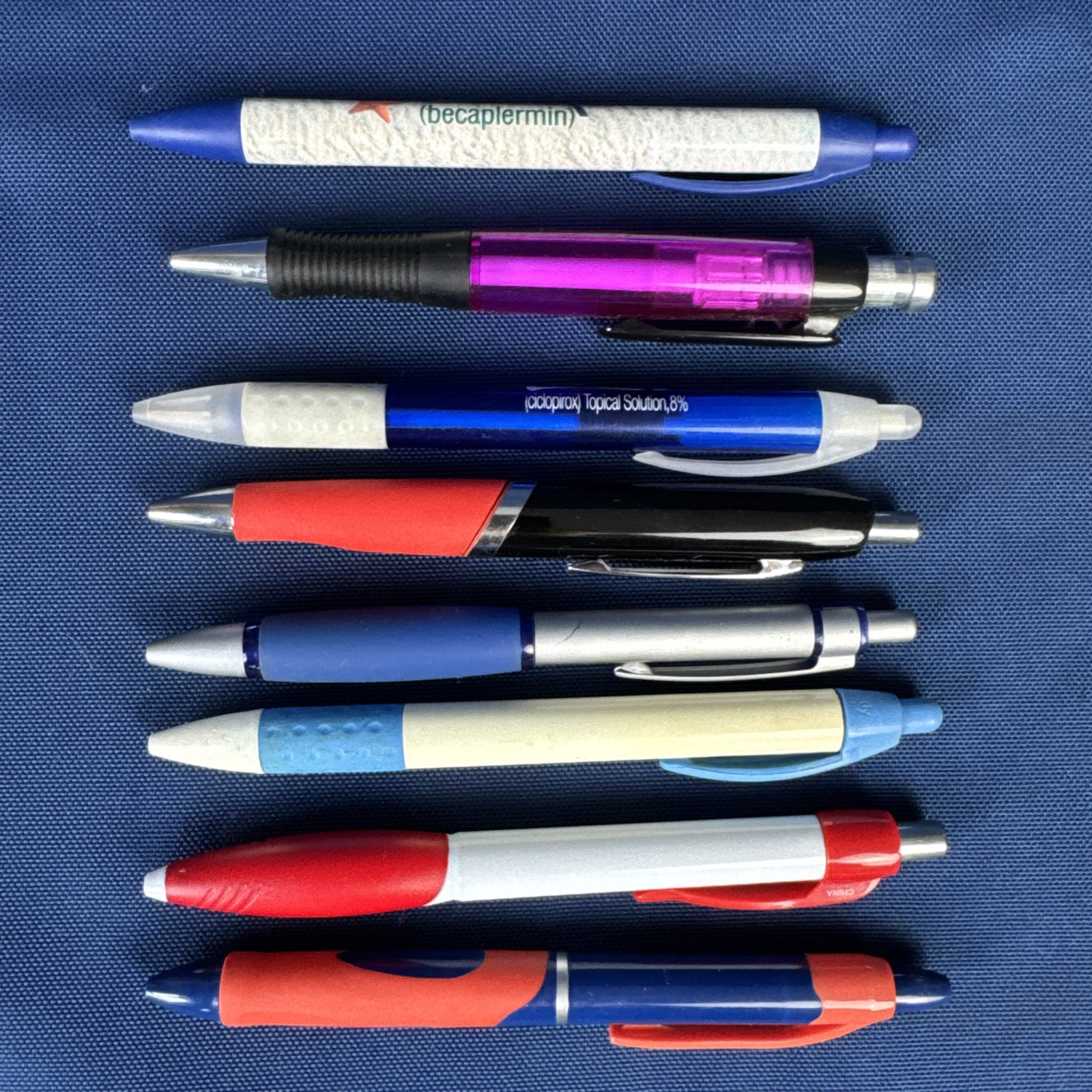 Lot of 8 Drug Rep Pharmaceutical Promo Advertising Pens Celexa Celebrex Lyrica+