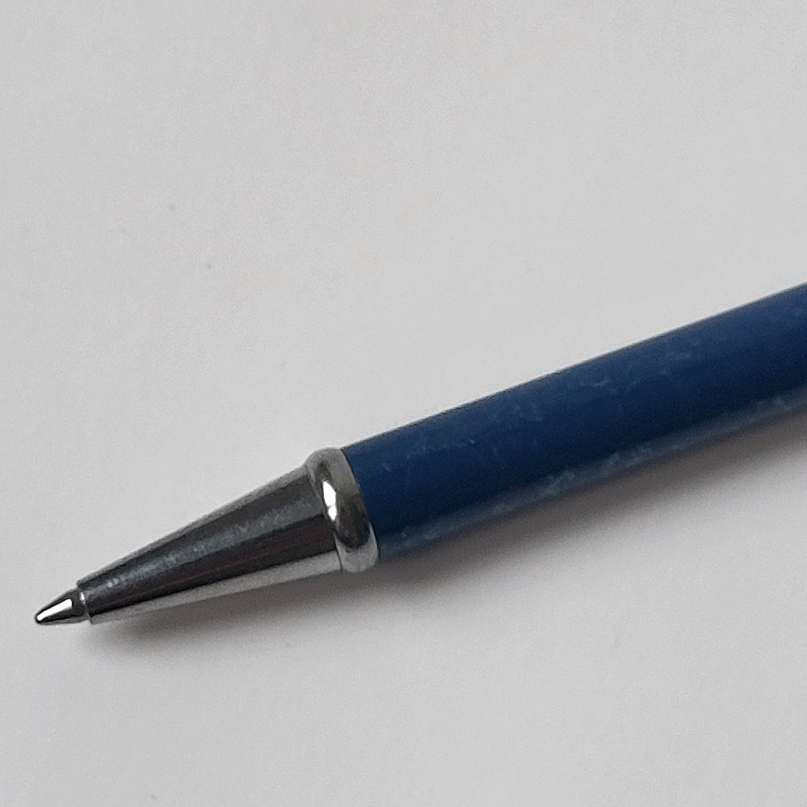 Zyrtec Blue Silver Heavy Metal Medical Drug Rep Pharmaceutical Pen Collectible