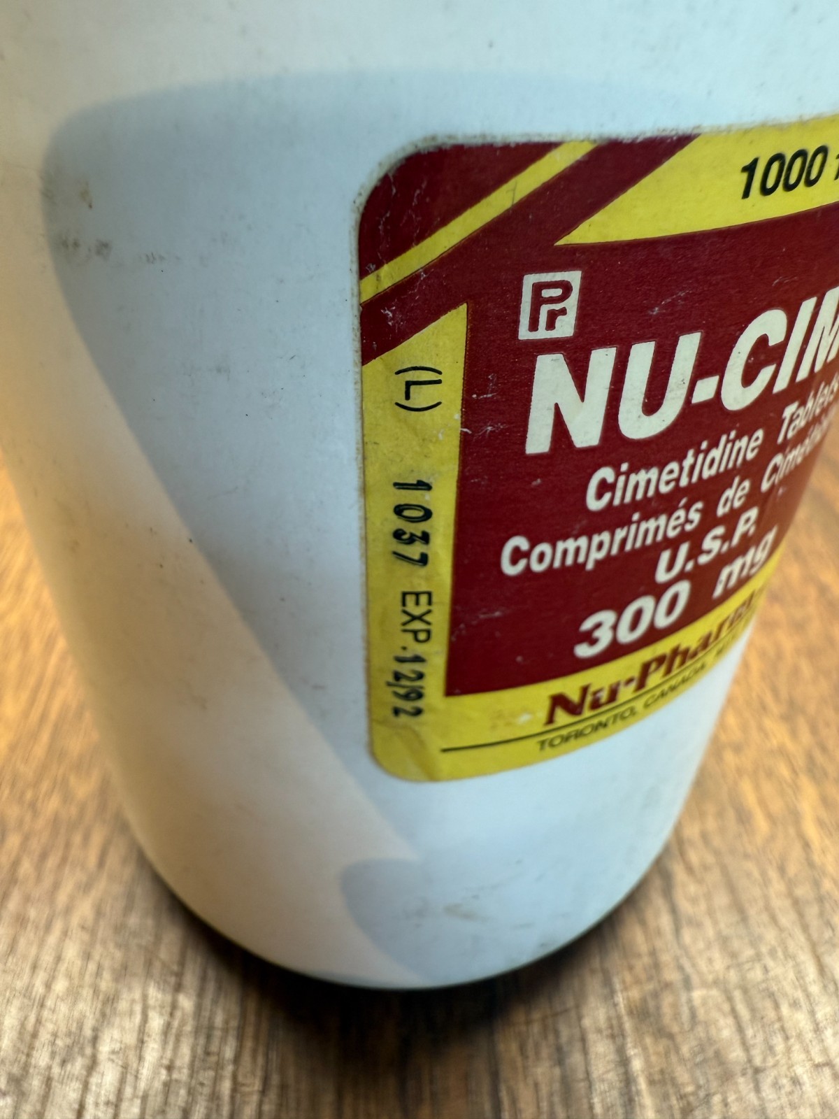 NU-CIMET Cimetidine Tablets nu-pharm vintage Pharmacutical mug pen Bundle 300MG