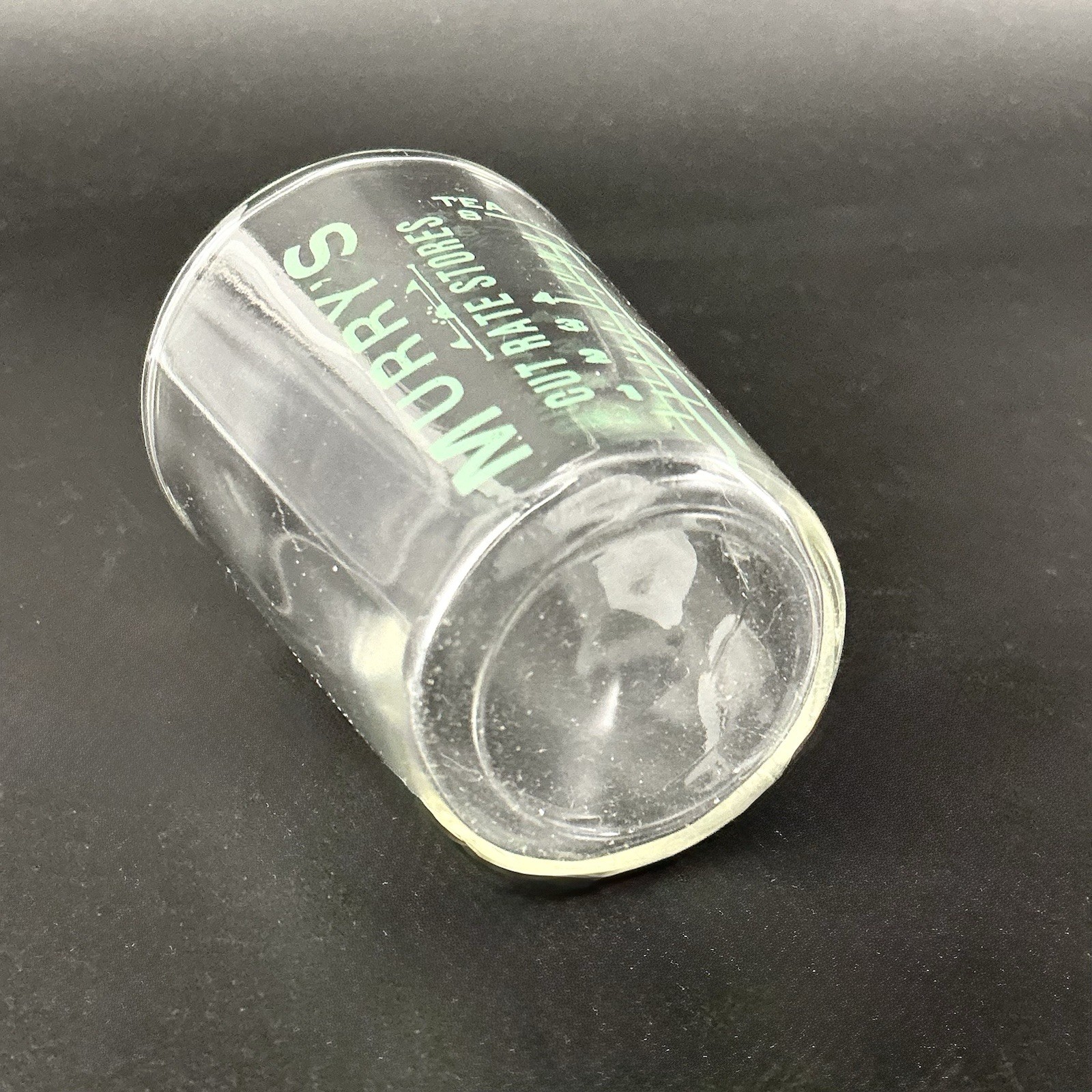 Advertising Medicine Dosing Cup Glass Murray’s Cut Rate Stores