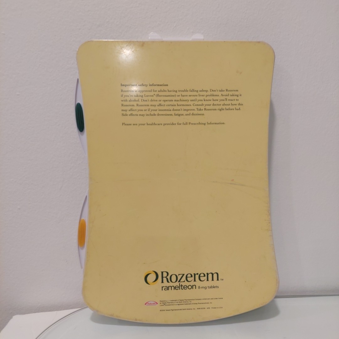 Rozerem Ramelteon Clipboard Ad vintage pharmaceutical advertising Lincoln Beaver
