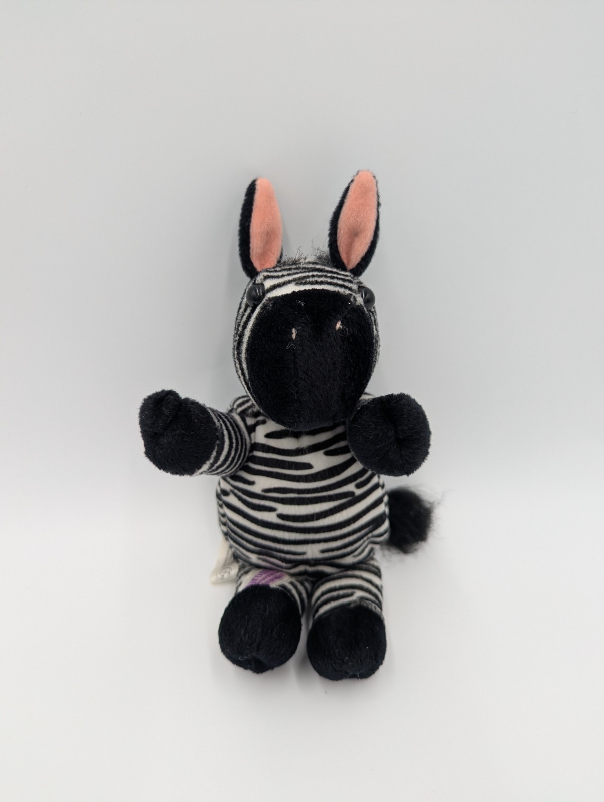 VTG Zebra Plush Advertising Drug Rep Pharma Stuffed Animal Zithro Pfizer 1999