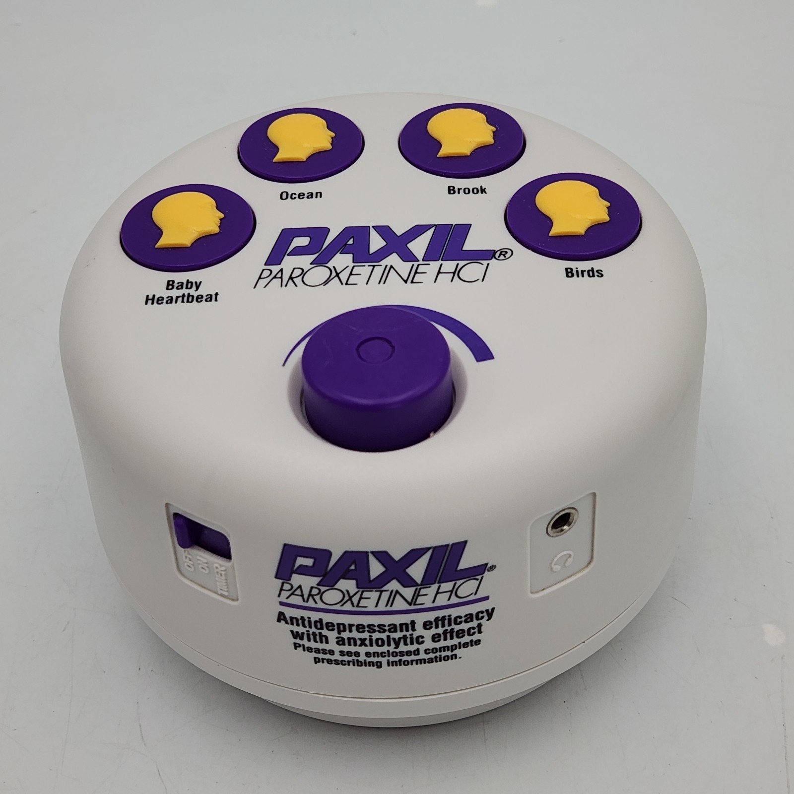 Vintage Paxil Paroxetine HCI White Noise Sound Machine Tested Works See Video
