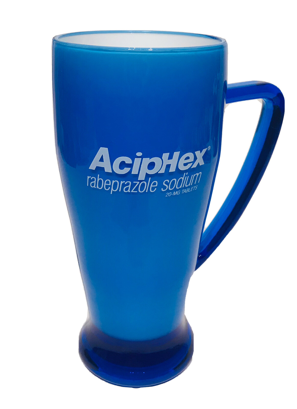 AcipHex Pharmaceutical Sales Rep Promotional Cobalt Blue Plastic Cup Mug 14 OZ