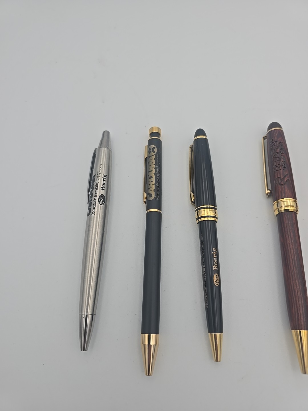 Cardura Pfizer, Zetia, Relafen Nabumetone Lot 7 Heavy Metal Drug Rep Pens Pharma
