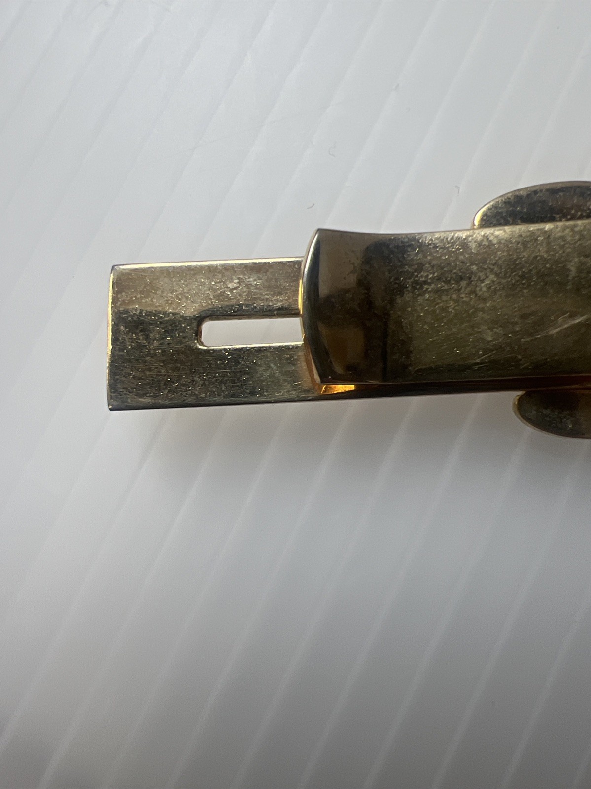 Pharmacy Apothecary Mortar & Pestel Tie Clip Tie Bar Vintage Gold Tone Anson