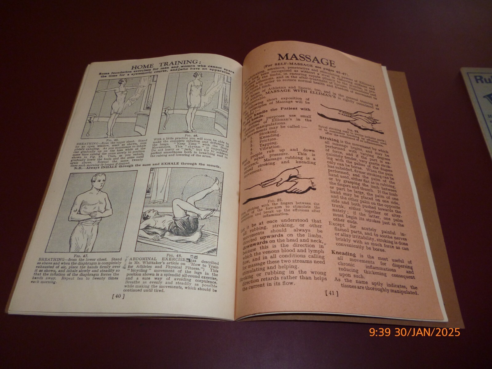 ELLIMAN’S EMBROCATION x 2 VINTAGE BOOKLETS LIBRARY OF HEALTH, AILMENTS ACCIDENTS