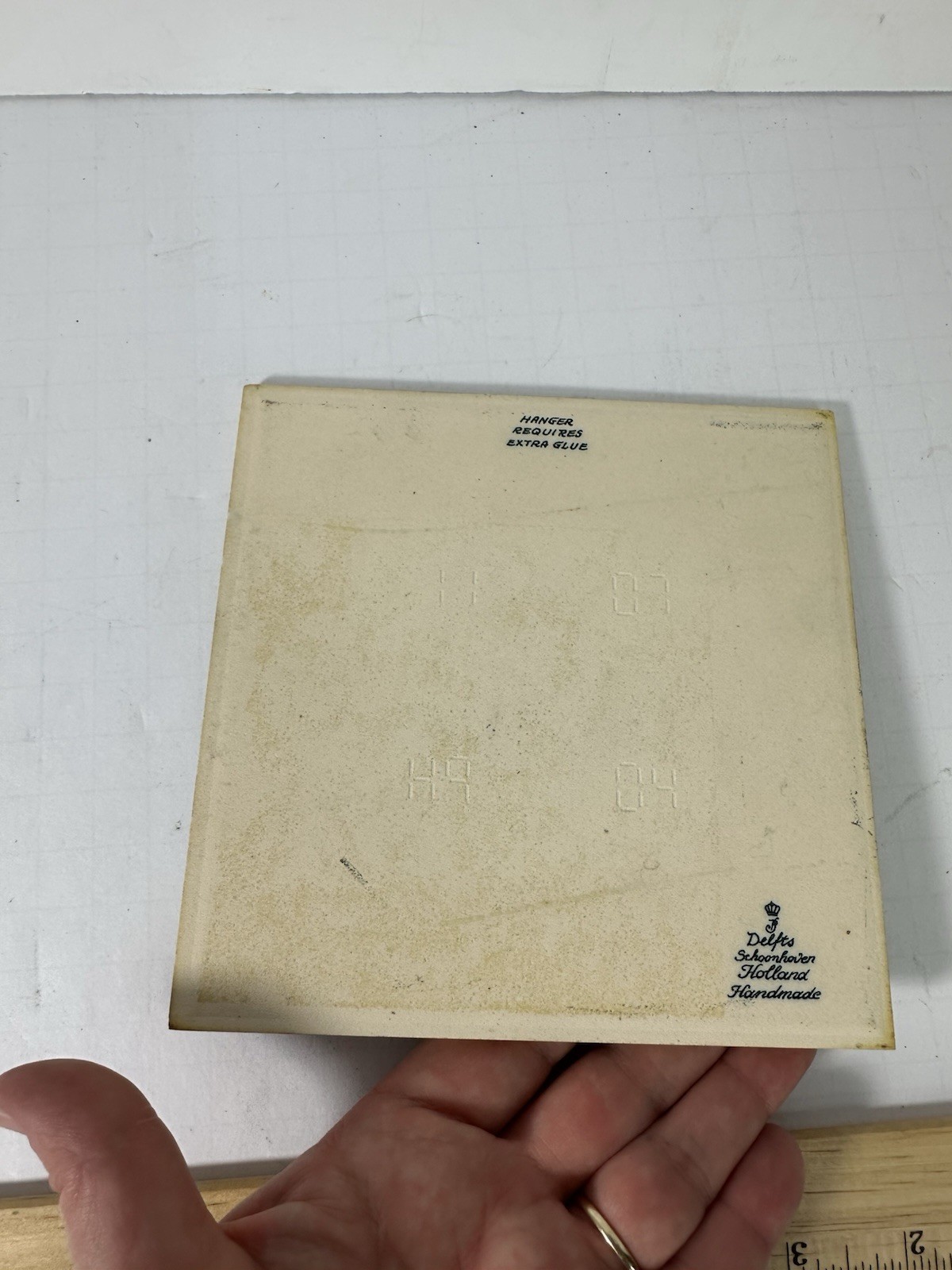Vintage Blue Delft Tile Uroscopy Pharmacy Scholarship Program Apothecary 5 READ