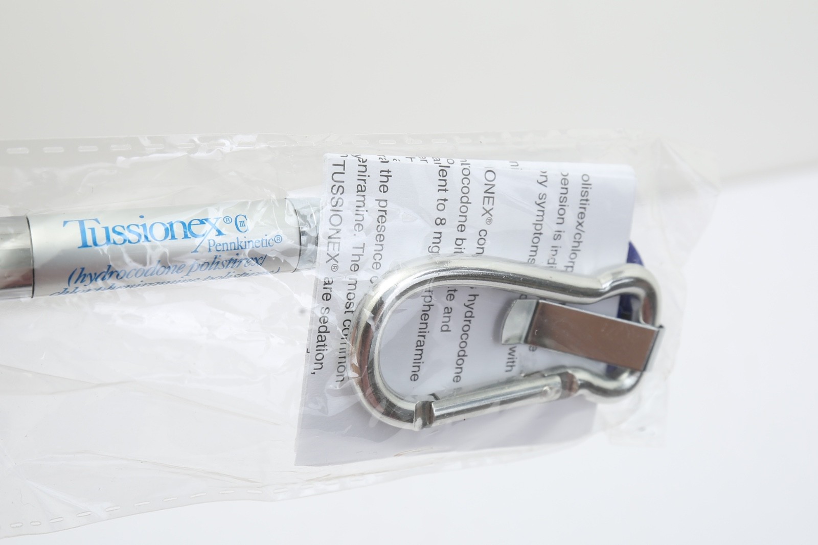 Tussionex Pennkinetic Pharma Promo Retractable Pen Hydrocodone Chlorpheniramine