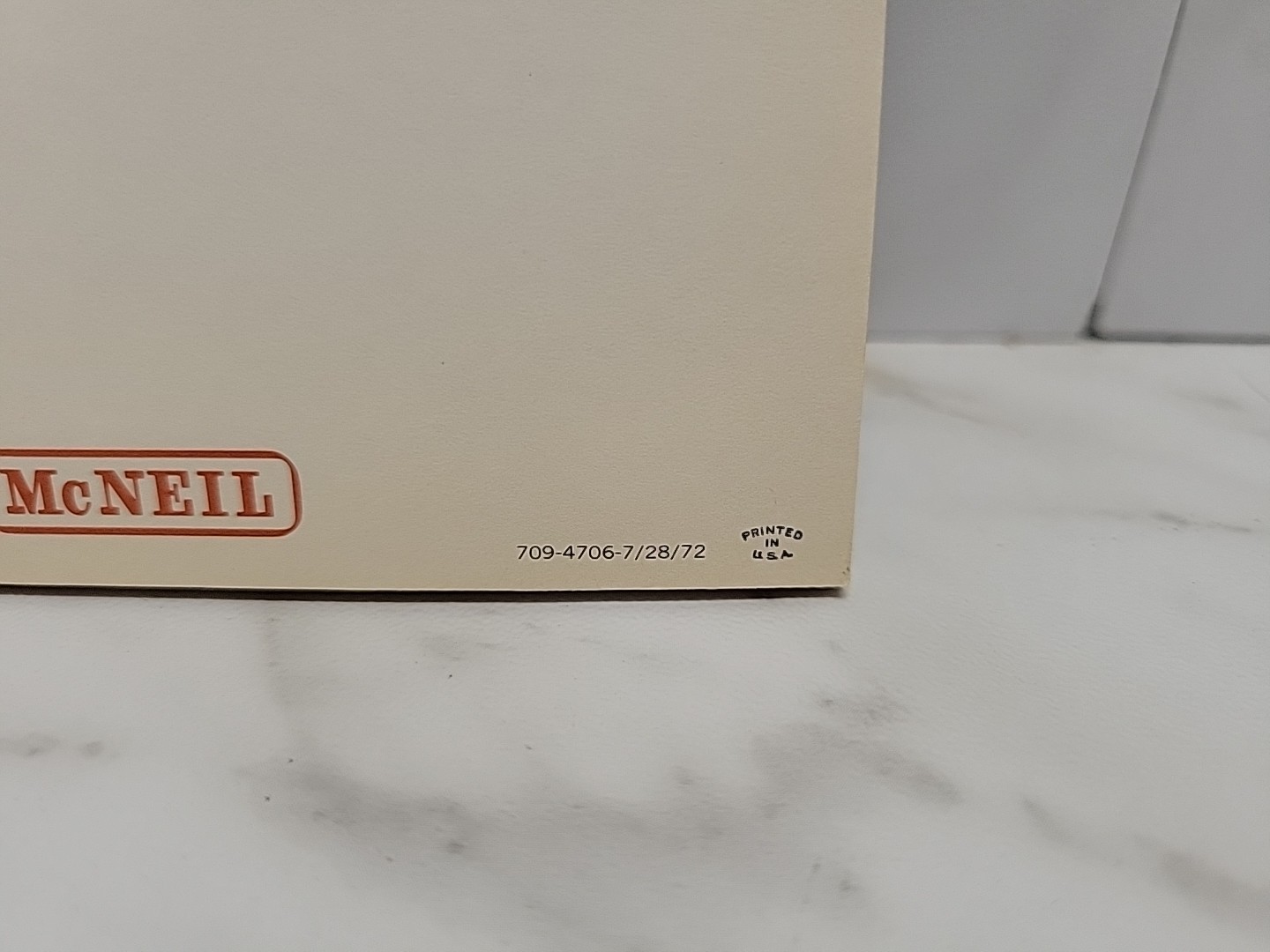 Vtg Tylenol Codeine McNeil Pharmaceutical Writing Tablet Promo 1972 USA NOS