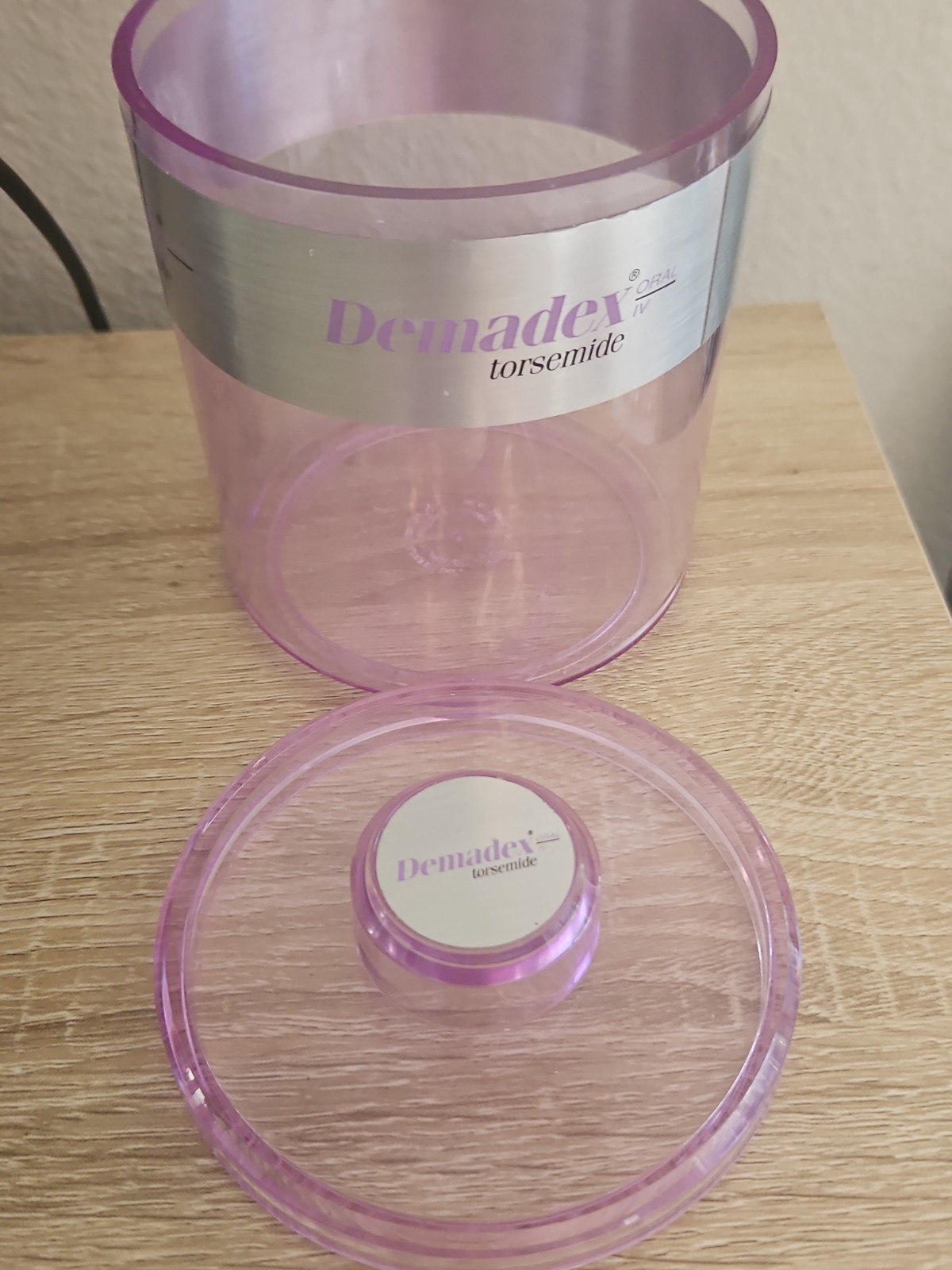 Vintage Demadex Torsemide Dispenser Container Drug Rep Pharma 1990s