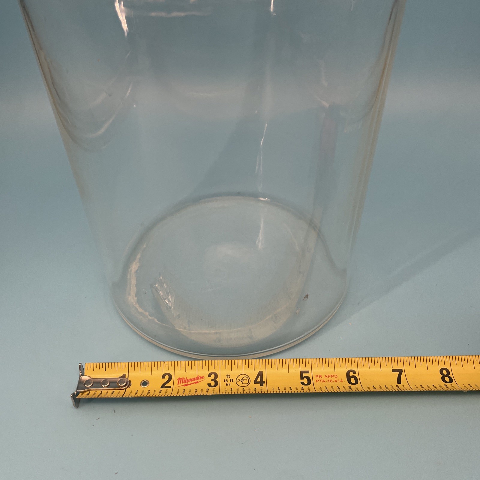 Pyrex Clear Glass Science Labware Bottle Hand Blown Apothecary 11” Tall