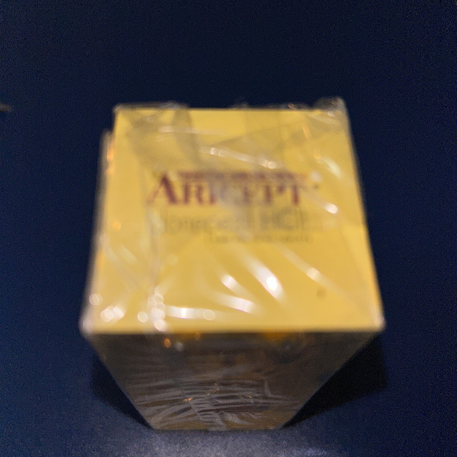 Vintage New Sealed Aricept Hourglass w/ Burgundy Sand Pharmaceutical Drug Rep