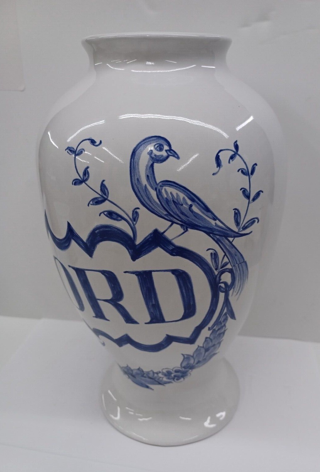 Lilly Pharmaceutical (c)1989 DIASCORD Opium Portugal Vase Blue/White Collectible