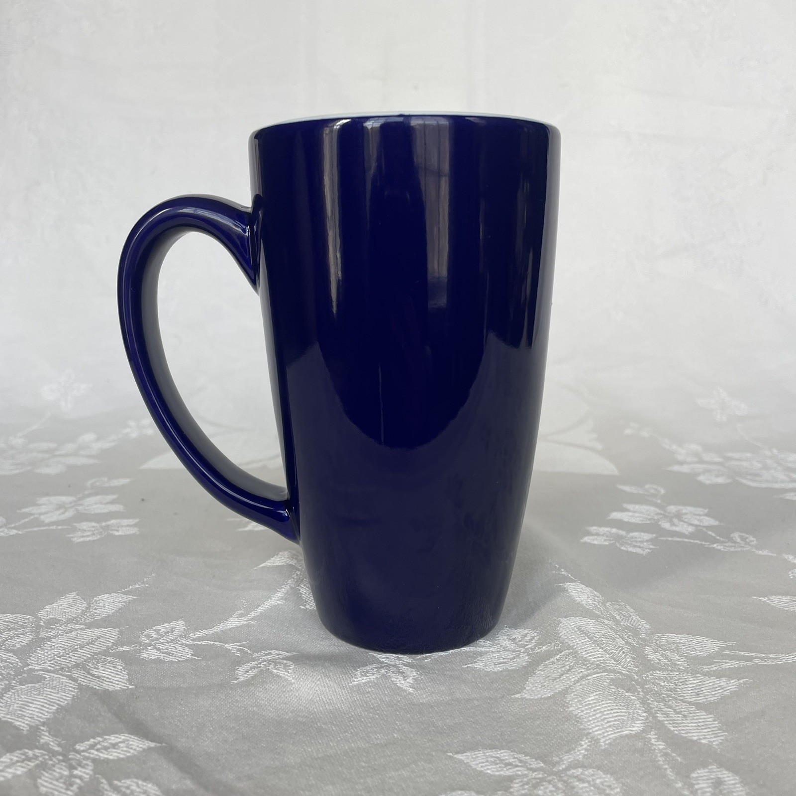 Pfizer Pharmaceutical Advertising Coffee Mug Drug Promo Vaccine 18 oz Indigo