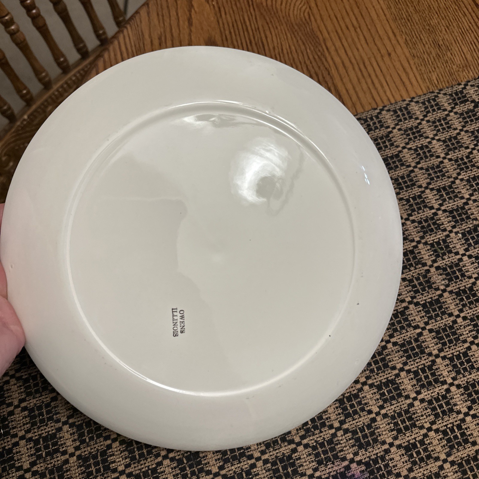 Vintage Pharmacy Rx Apothecary Porcelain Plate By Owens-Illinois