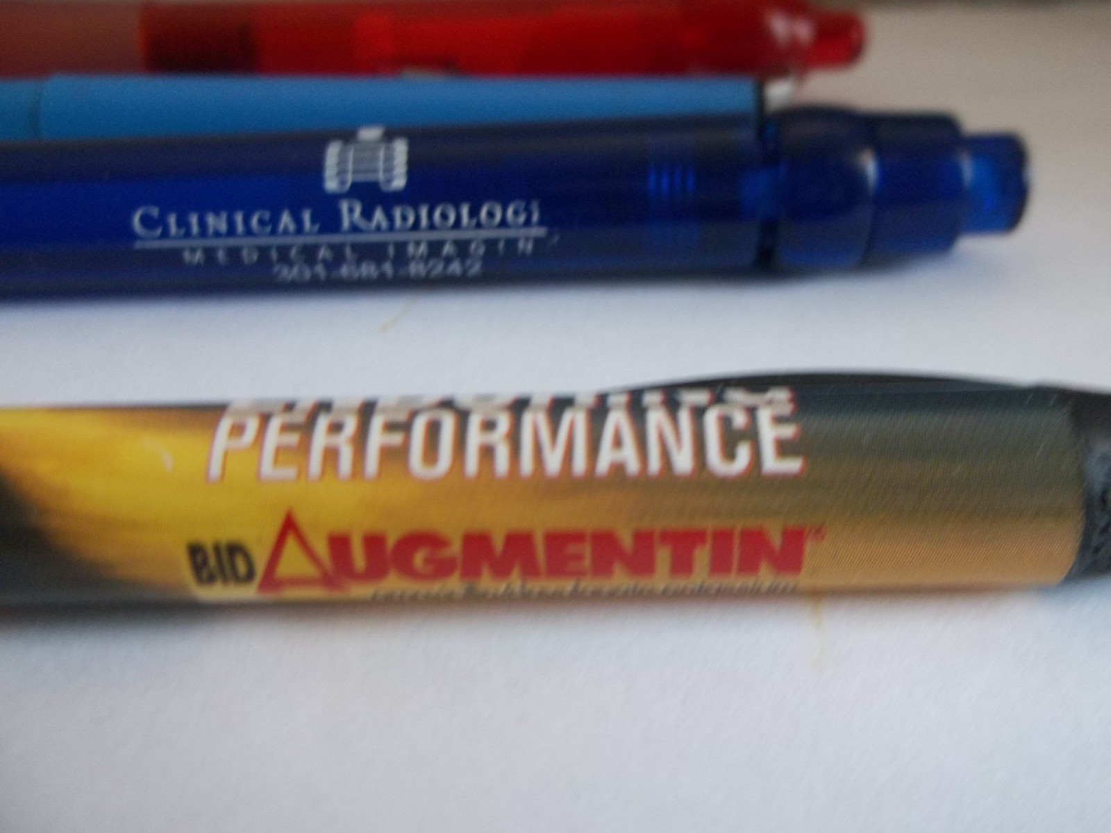 Lot of 6 Promotional Pens – Mixed Brands, Metal/Plastic – Assorted Colors