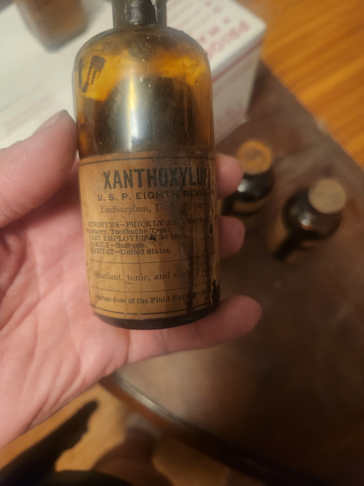 Apothecary Pharmaceutical Medicine Bottles & Misc Never Open (Lot of 6)