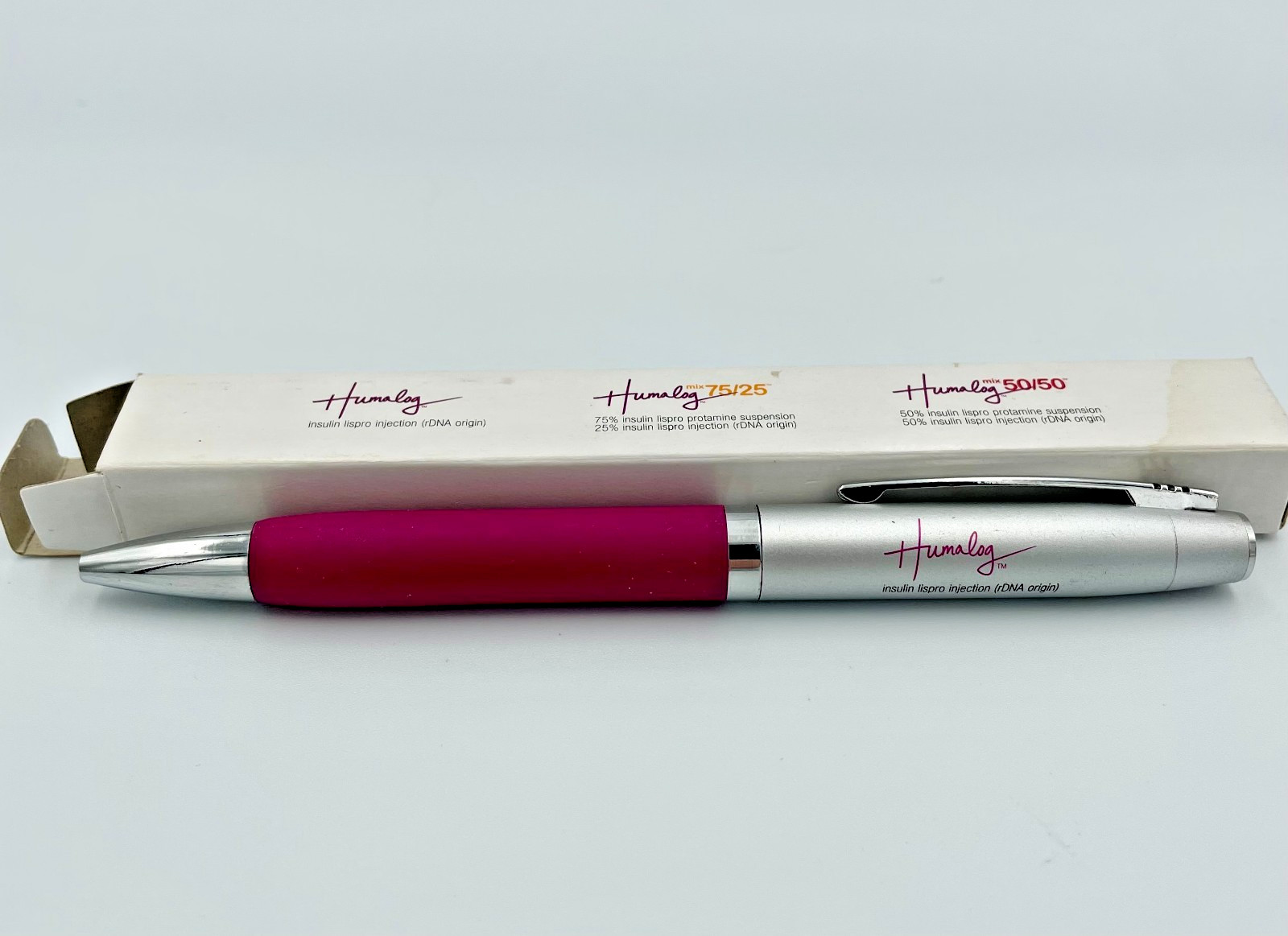 VTG RARE NIB Humalog Heavy Metal Drug Rep PEN Pharma Promo Collectible