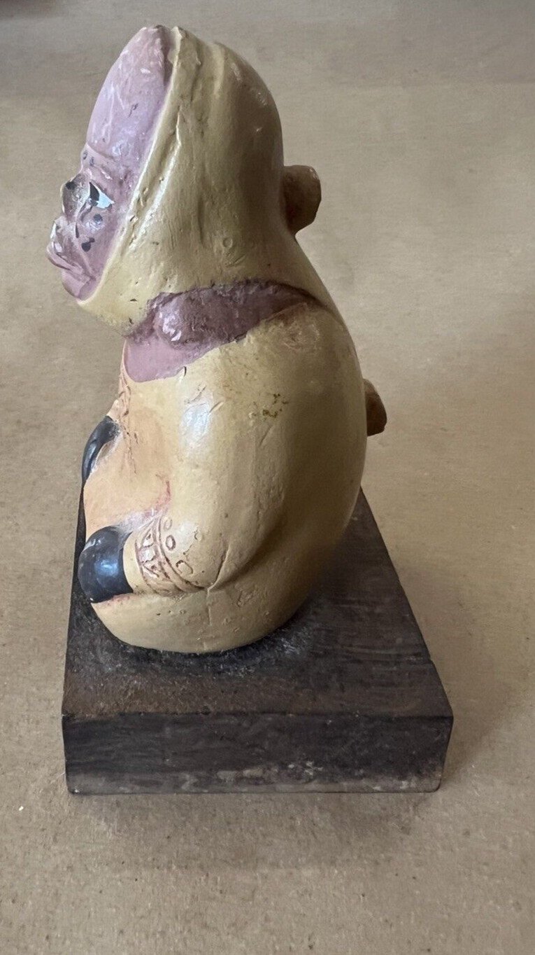 MOCHICA DRINKING GARANYCIN CREAM PHARMACEUTICAL AD DESK STATUE