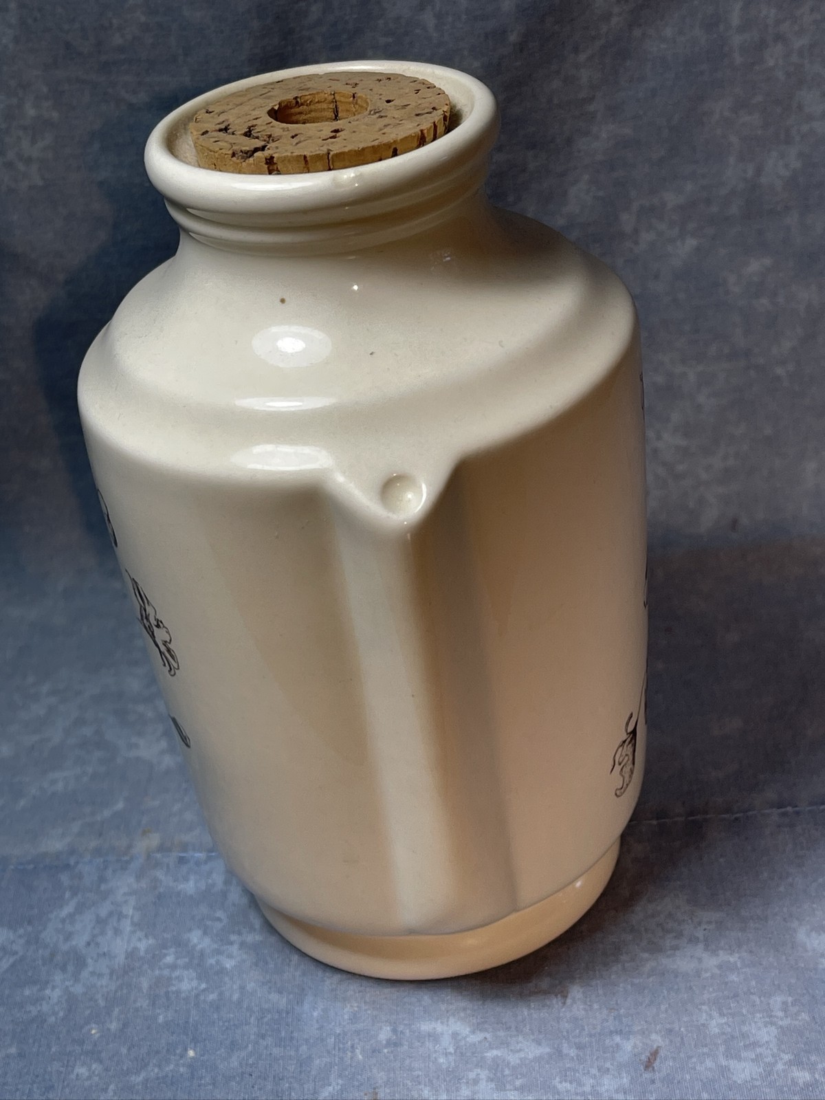 Eli Lilly Westminster Inhaler Ceramic Apothecary Jar Cork Nonfunctional