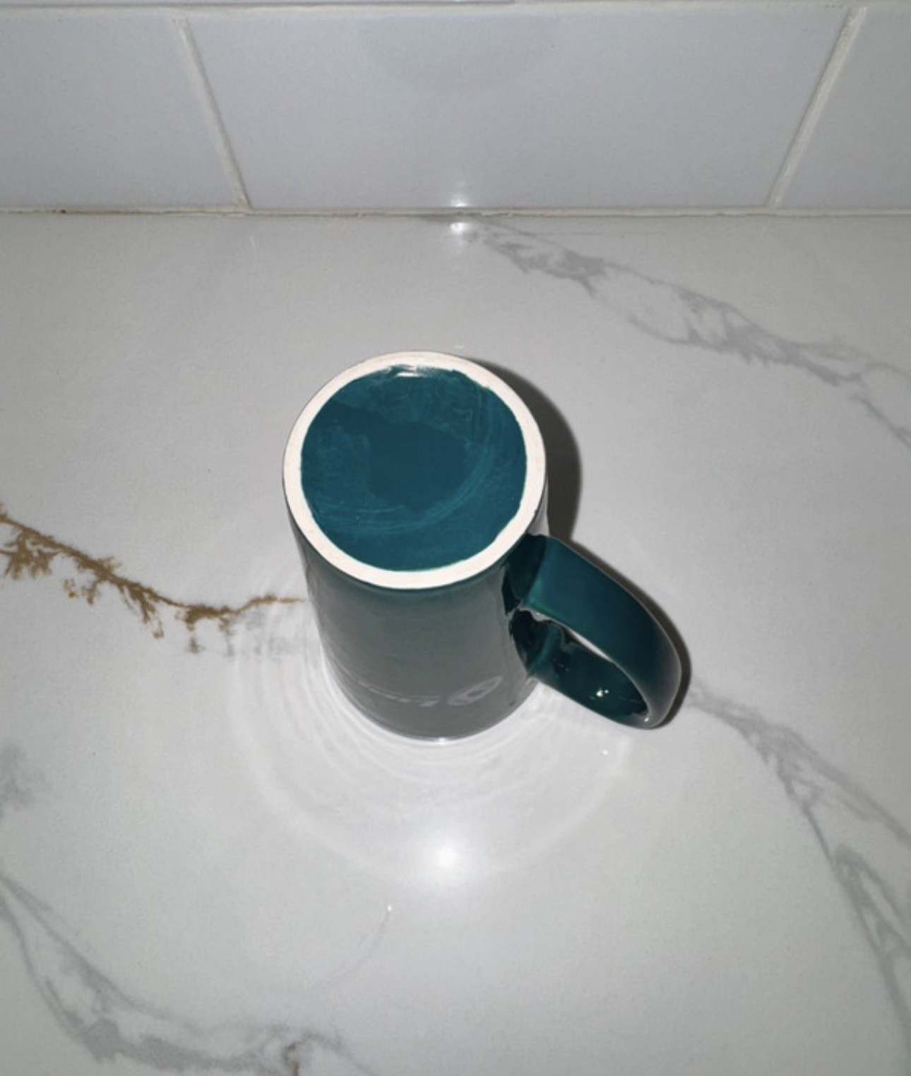 Lipitor Tall Teal Mug Pharmaceutical Promo Coffee Cup Medical-Core Ceramic Promo