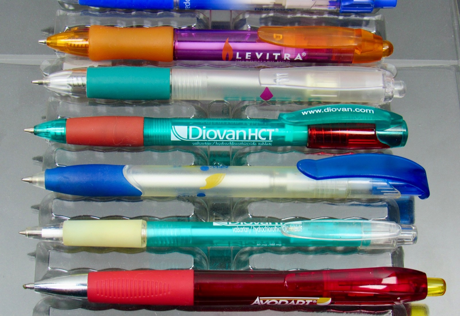 Lot of 10 Translucent PENS Drug Rep Pharmaceutical Promo Medical Advertising