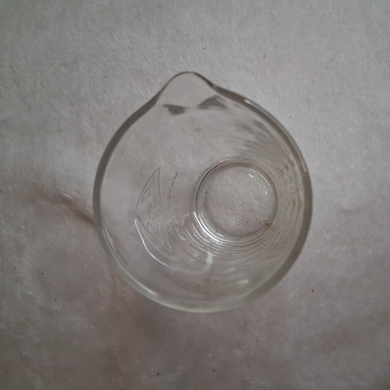 VTG 4oz Heavy Glass Measuring Pharmacy Graduate Beaker marked in Oz’s AFAIK USA