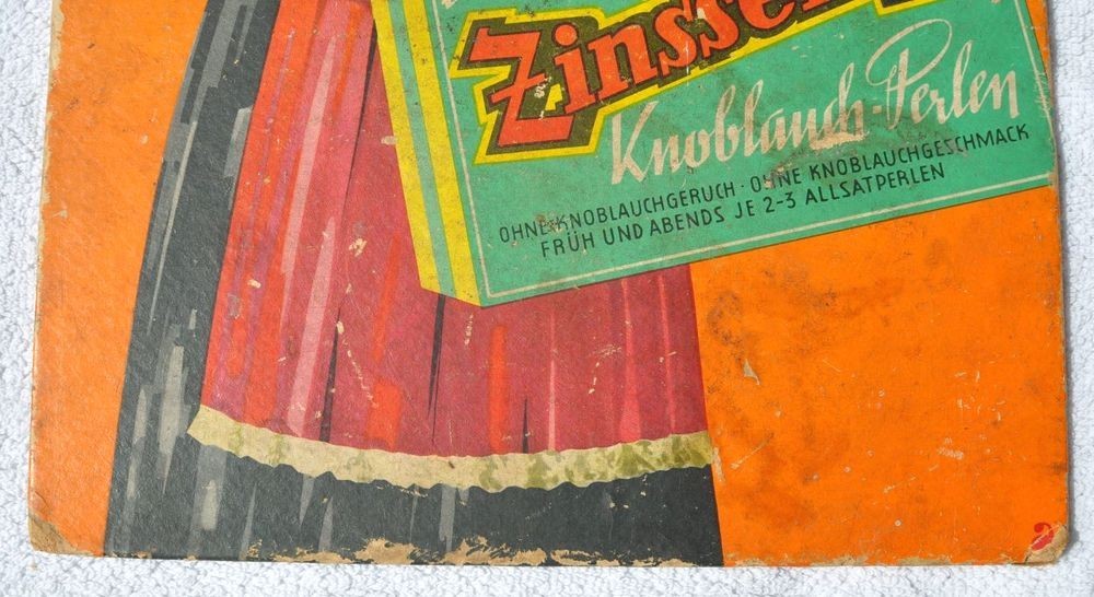 1920s Germany German ALLSAT ZINSSER FOREVER YOUNG Apotheca Pharmacy Cure Poster