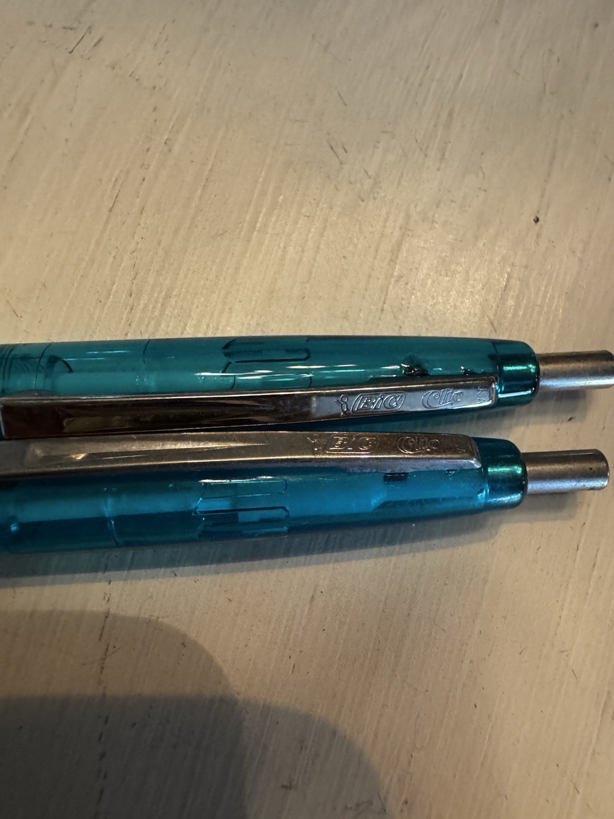 Avandia Pharmaceutical Drug Rep Pen Clear Blue Plastic Retractable Lot x2 New