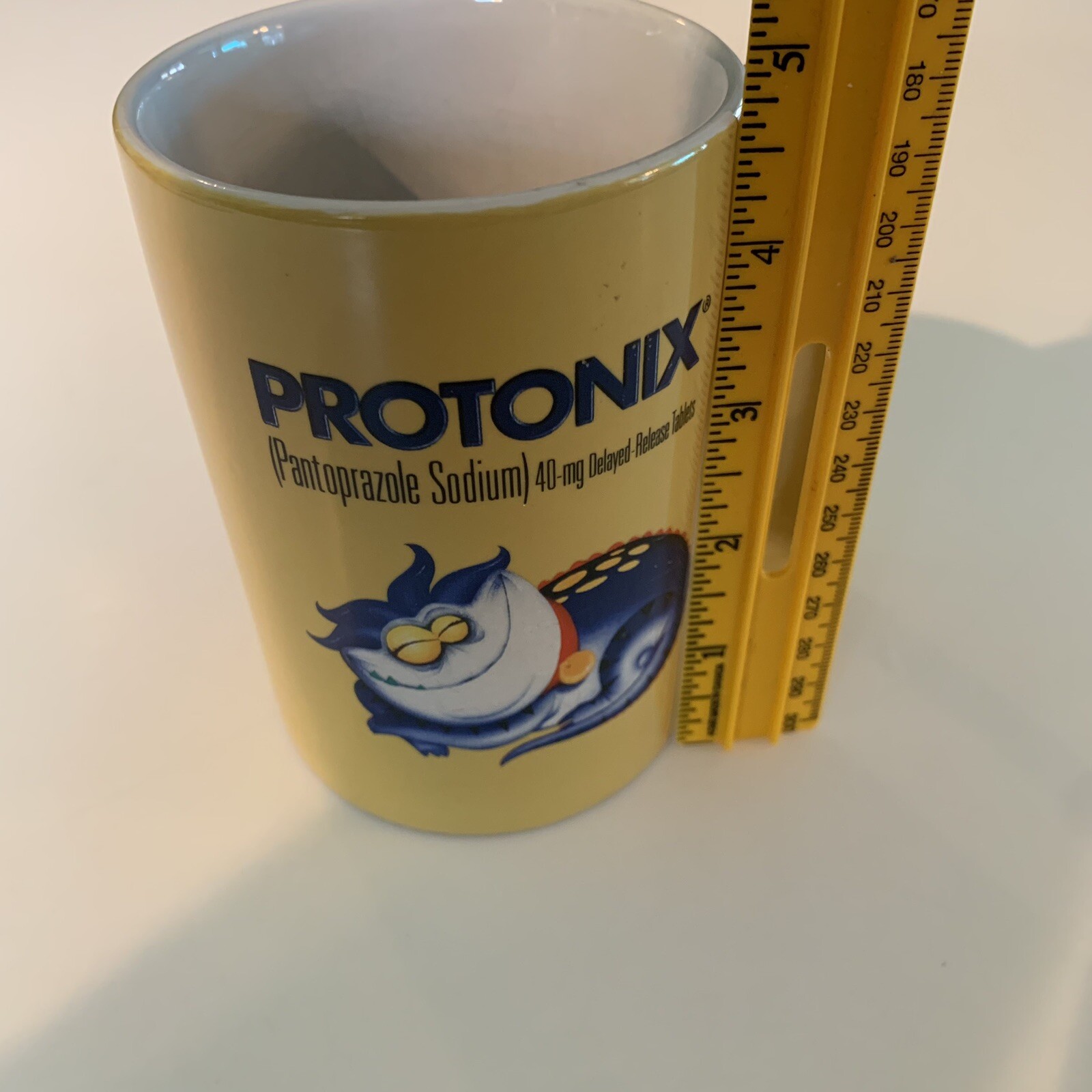 PROTONIX IV Injection IV Pharmaceutical Advertising Oversized Coffee Mug Cup EUC