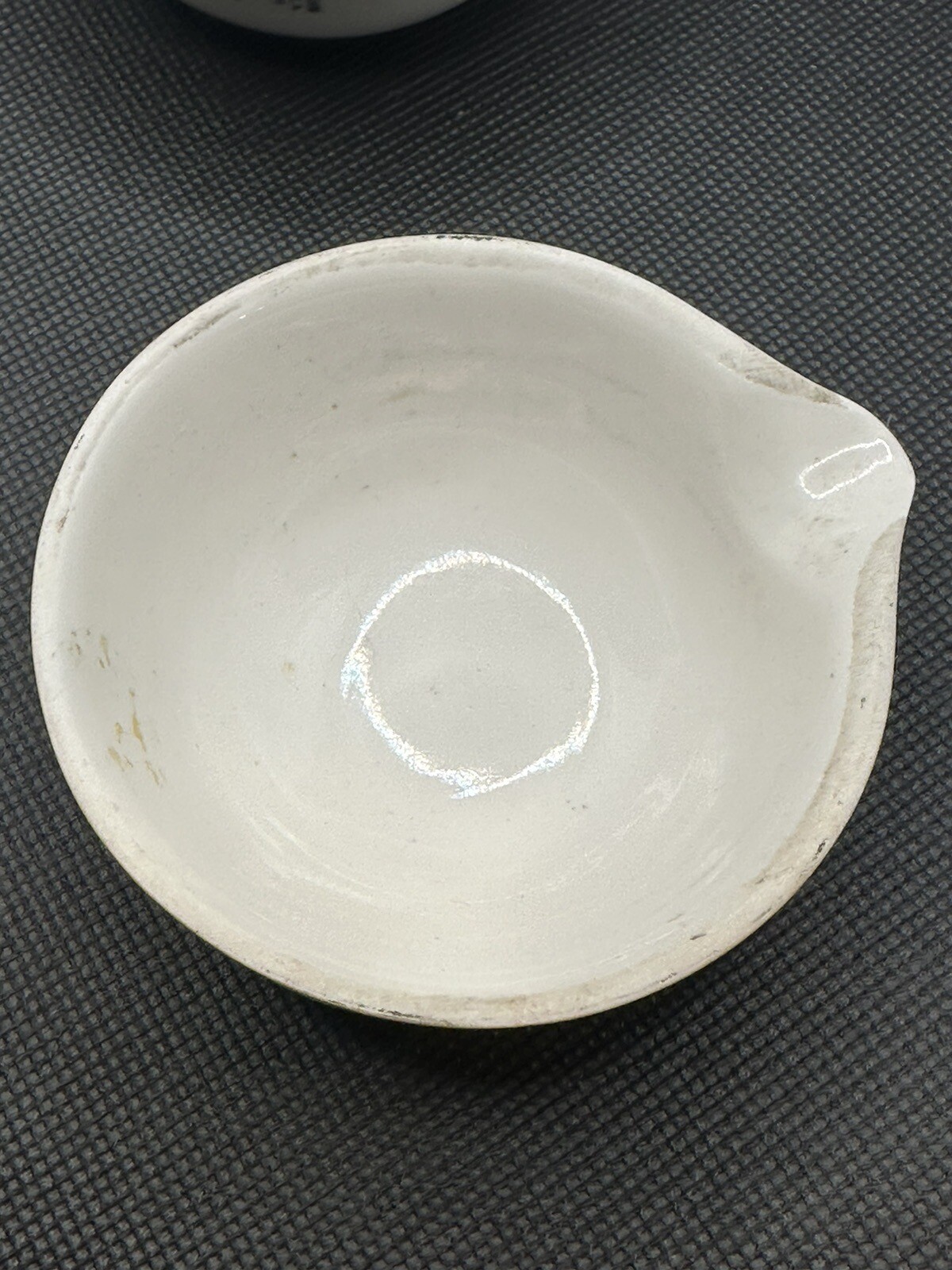 Vintage Coors USA 03 11-S Thin Porcelain Pharmaceutical Mortar Pair 3”