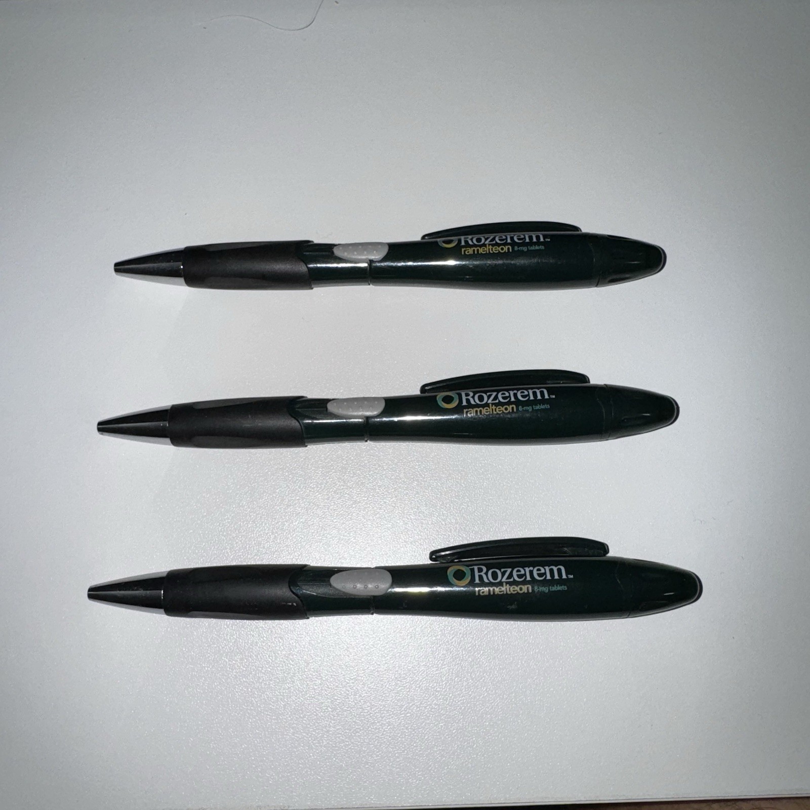 Rozrrem Ramelteon 3 Green Medical Pens Black Ink Yellow Highlighter. Working
