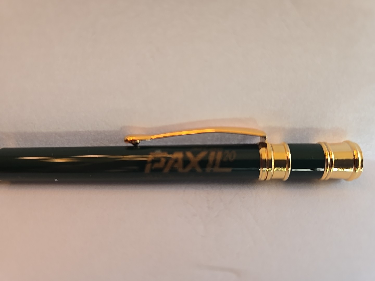 Paxil Ink Pen Pharmaceutical Drug Rep Metal Pen Promo Medical Vintage