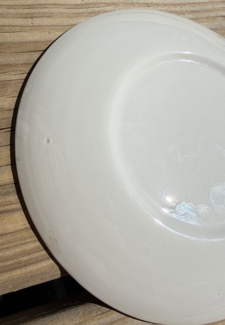 Vintage Pair of MCM Pharmacy Logo Saucers, 6”