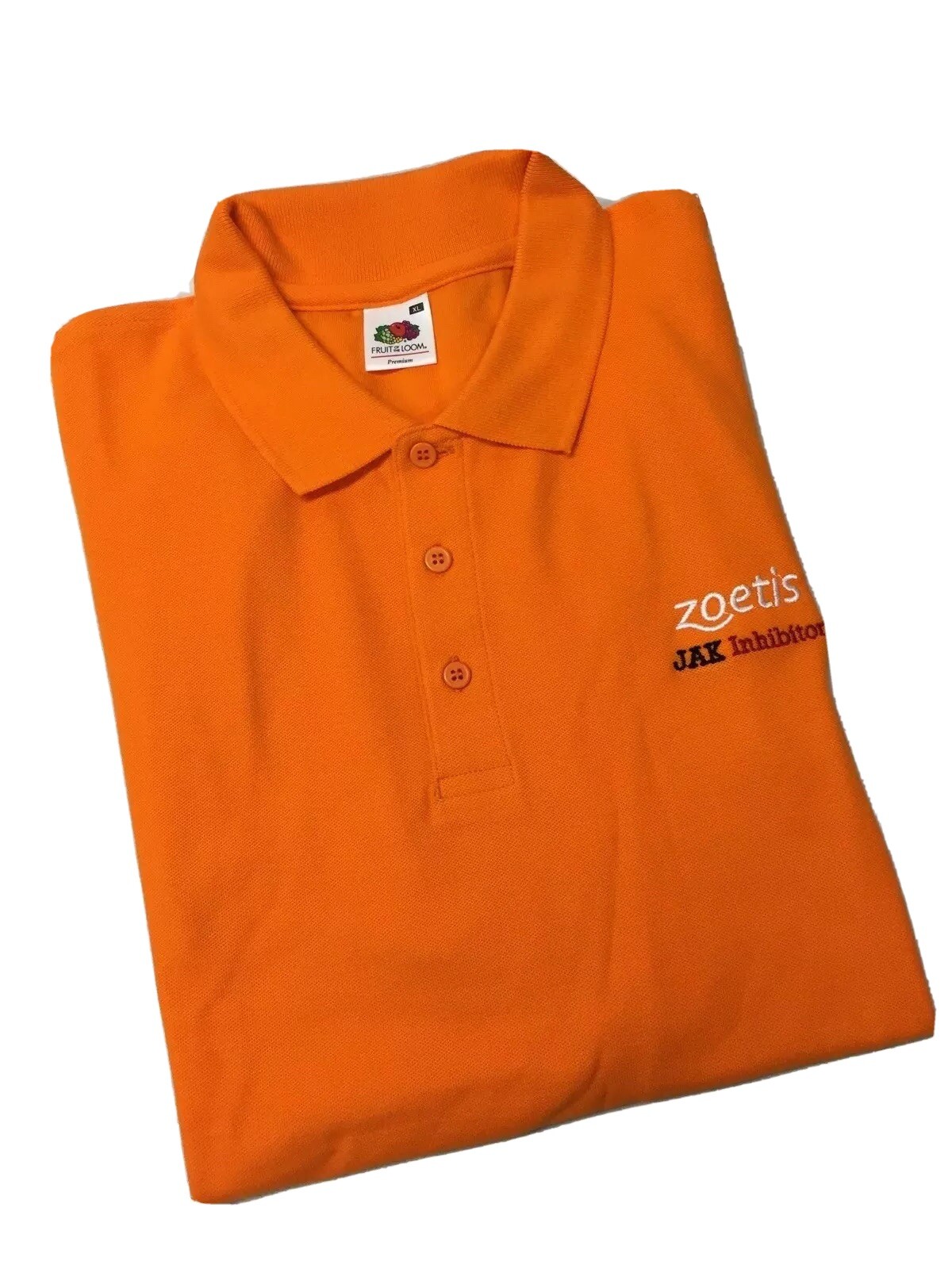 ZOETIS Collectible Orange Golf Shirt – Size XL Short Sleeves