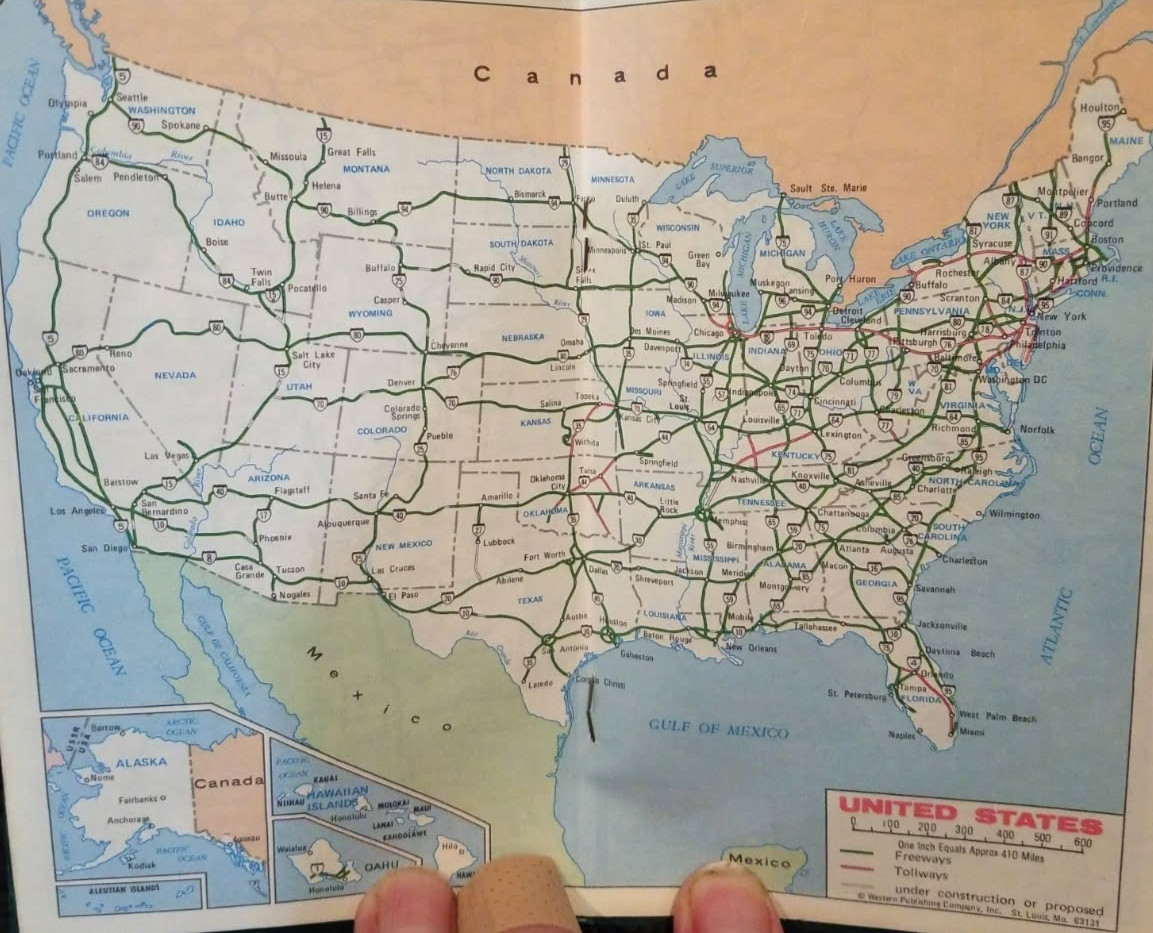 Very RARE and Vintage Pharmaceutical Drug Rep Promo Pocket Road Atlas From Dista